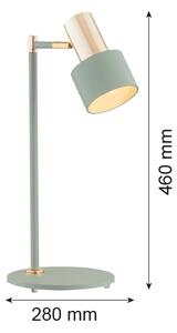 Argon 4276 - Lampada da tavolo DORIA 1xE27/15W/230V verde/ottone
