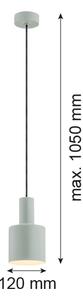 Argon 4217 - Lampadario a sospensione con filo SINES 1xE27/15W/230V d. 12 cm verde