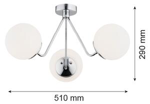 Argon 1477 - Lampadario da parete TOMAR 3xE27/15W/230V cromo lucido