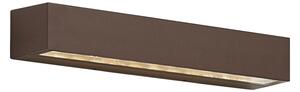 Applique da esterno industriale marrone ruggine 38cm incl. LED IP65 - Hannah