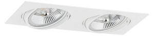 Argon 1046 - Faretto da incasso OLIMP 2xGU10-AR111/12W/230V bianco