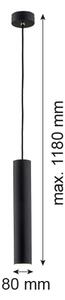 Argon 4756 - Lampadario su corda GOMERA 1xGU10/5W/230V nero