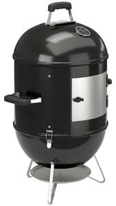 Outsunny Affumicatore 3 in 1 con griglie e termometro, 62,5x47,5x91 cm, Nero | Aosom Italy