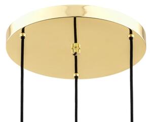 Argon 6164 - Lampadario a sospensione con filo PASADENA 3xE27/15W/230V oro/bianco
