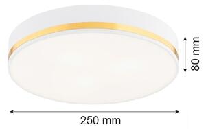 Argon 7034 - Plafoniera AMORE 2xE27/15W/230V diametro 25 cm bianco/oro