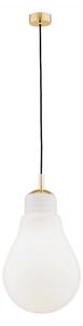 Argon 4879 - Lampadario a sospensione con filo JESSE 1xE27/15W/230V oro/bianco