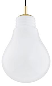 Argon 4879 - Lampadario a sospensione con filo JESSE 1xE27/15W/230V oro/bianco