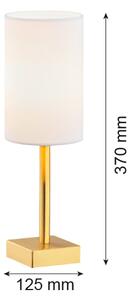 Argon 8030 - Lampada da tavolo ABRUZZO 1xE14/7W/230V ottone/bianco
