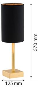 Argon 8031 - Lampada da tavolo ABRUZZO 1xE14/7W/230V ottone/nero