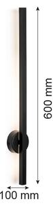 Argon 8052 - Applique a LED ASSE LED/6W/230V nero