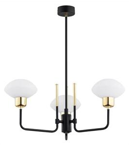 Argon 6166 - Lampadario a barra RAVELLO 3xE14/15W/230V nero/oro