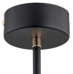 Argon 2128 - Lampadario RAVELLO 5xE14/15W/230V nero/oro su asta