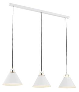 Argon 6173 - Lampadario a sospensione con filo ORTE 3xE27/15W/230V bianco