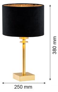 Argon 8049 - Lampada da tavolo ABBANO 1xE27/15W/230V ottone/nero