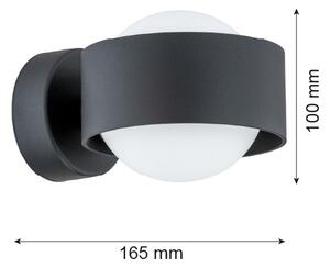 Argon 8059 - Applique MASSIMO PLUS 1xG9/6W/230V nero