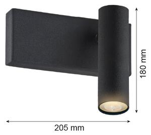 Argon 8065 - Faretto da parete ETNA 1xG9/6W/230V nero