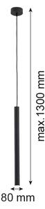 Argon 8067 - Lampadario a sospensione con filo ETNA 1xG9/6W/230V nero
