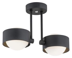 Argon 7089 - Lampadario su palo MASSIMO PLUS 2xG9/6W/230V nero