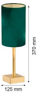 Argon 8108 - Lampada da tavolo ABRUZZO 1xE14/7W/230V ottone/verde