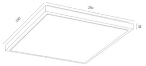 Argon 7167 - Plafoniera CARLSON 2xE27/15W/230V 29x29 cm oro