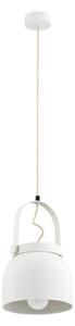 Argon 8280 - Lampadario a sospensione con filo LOGAN 1xE27/15W/230V diametro 20 cm bianco