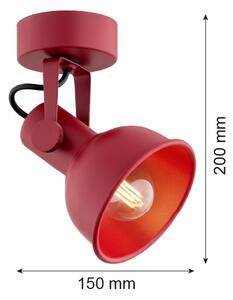 Argon 8298 - Faretto LENORA 1xE14/7W/230V rosso