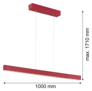 Argon 8304 - Lampadario LED a sospensione con filo BALANS LED/35W/230V 3000K rosso