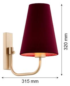 Argon 8313 - Applique SAFIANO 1xE27/15W/230V burgundy