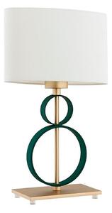 Argon 8317 - Lampada da tavolo PERSEO 1xE27/15W/230V 42 cm color crema/verde