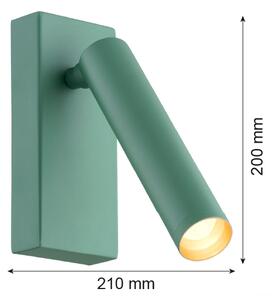 Argon 8332 - Luce Spot da parete a LED RIO LED/4,2W/230V 3000K verde