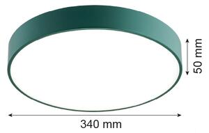 Argon 8335 - Plafoniera LED TIAMO LED/22W/230V 4000K verde