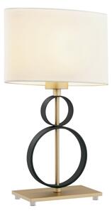 Argon 8373 - Lampada da tavolo PERSEO 1xE27/15W/230V 42 cm crema/nero