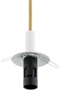 Argon 8451 - Lampadario a sospensione con filo ALMIROS 1xE14/7W/230V diametro 12 cm alabastro bianco/oro