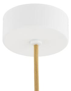 Argon 8451 - Lampadario a sospensione con filo ALMIROS 1xE14/7W/230V diametro 12 cm alabastro bianco/oro
