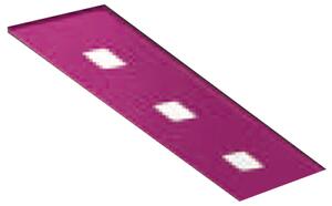 Plafoniera Contemporanea Sparta Metallo Magenta 3 Luci Gx53