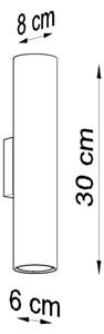 Sollux SL.0326 - Applique LAGOS 2xGU10/10W/230V bianco