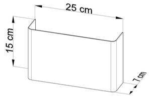Applique COPERTURA 2xG9/40W/230V bianco