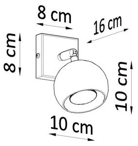 Sollux SL.0443 - Faretto da parete OCULARE 1xGU10/10W/230V