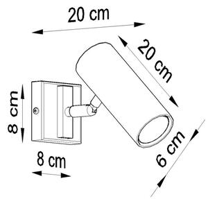 Faretto da muro DIREZIONE 1xGU10/40W/230V bianco