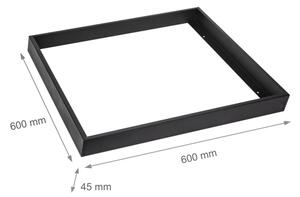 Telaio in metallo per l'installazione di pannelli LED 600x600 mm nero