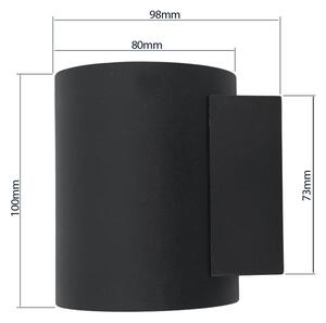 Applique SQUALLA TUBA 1xG9/50W/230V nero/oro