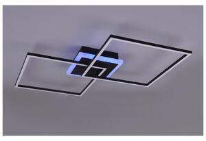 ARRIBO PLAFONIERA NERA LED 35W LUCE 3000K DIMMERABILE RGB CON TELECOMANDO