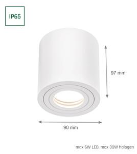 Faretto da bagno CHLOE 1xGU10/6W/230V IP65 tondo bianco