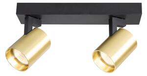Faretto VOLF 2xGU10/10W/230V oro/nero