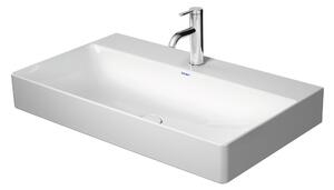 Duravit DuraSquare lavabo, 80x47cm, 1 trou pour robinet, sans trop-plein, vitrifié par le dessous, 2353800041, 2353800041