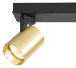Faretto VOLF 2xGU10/10W/230V oro/nero