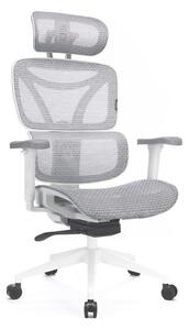 Sedia da ufficio ergonomica LEVANO grigio/bianco/nero