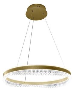 Lampadario LED a sospensione con filo LED/52W/230V diametro 60 cm oro