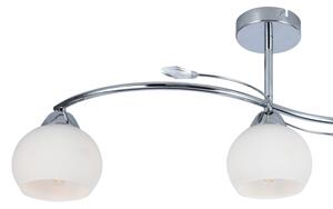 Lampadario a sospensione con supporto rigido CONNOR 3xE27/15W/230V cromo lucido/bianco