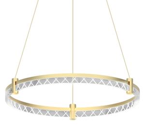 Lampadario LED a sospensione con filo ELEGANCE LED/36W/230V diametro 60 cm oro